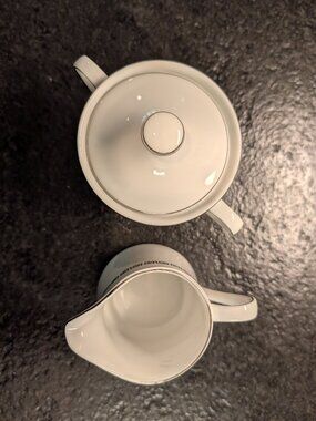 Crown Empire "Marquis" Sugar Bowl and Creamer